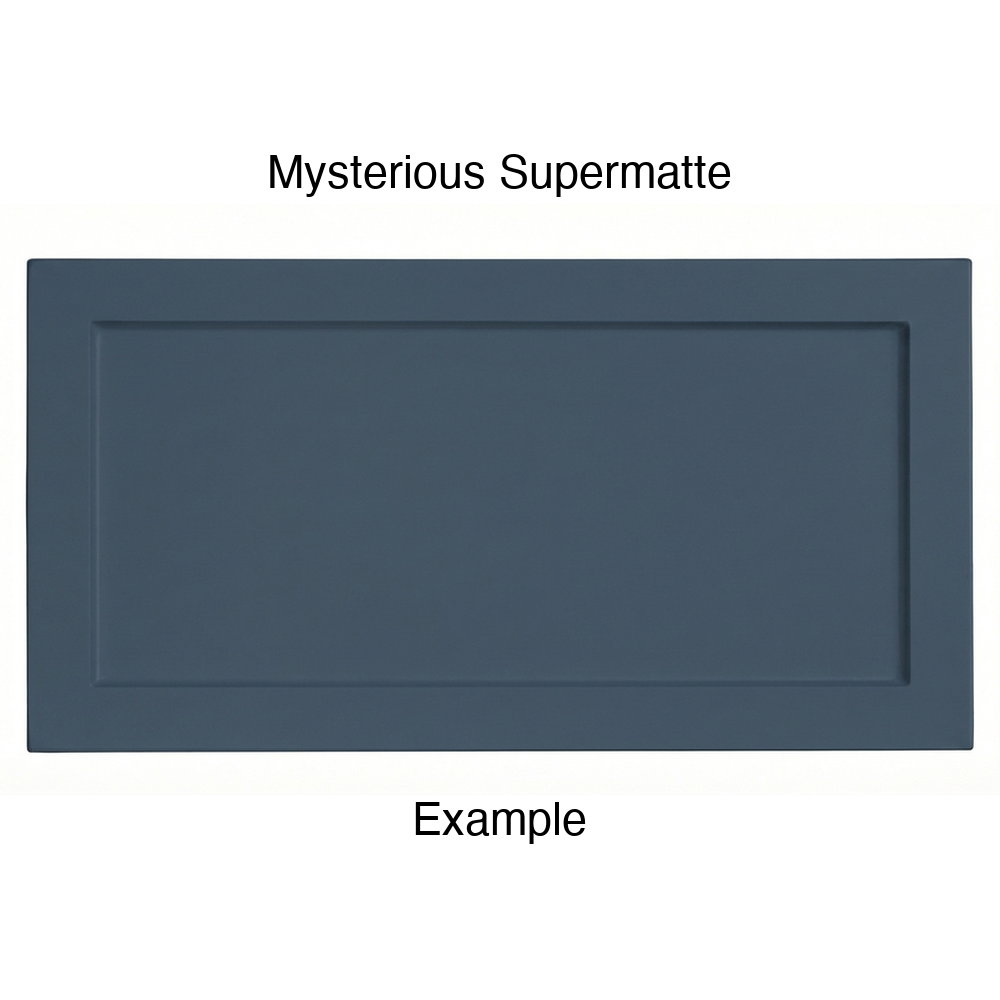 DN917 Thermofoil Drawer Front (Skinny Shaker Style), Routed, in Mysterious Supermatte