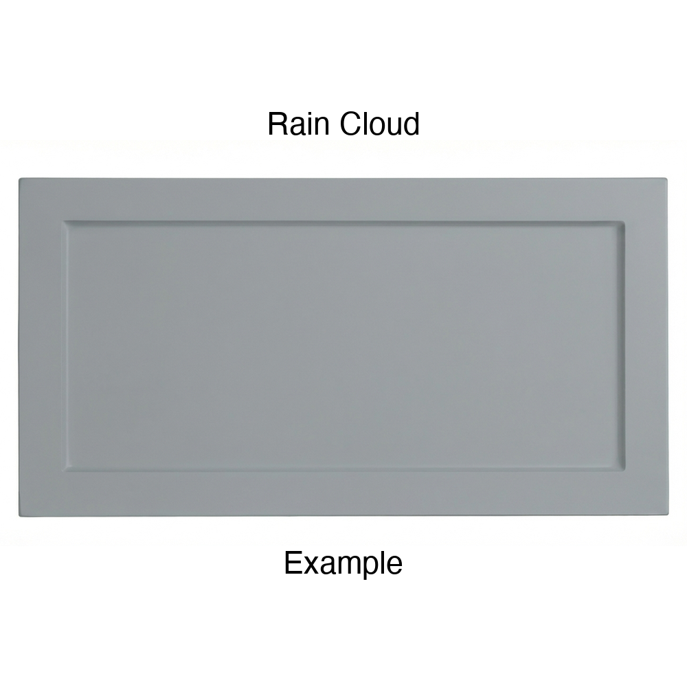 DN917 Thermofoil Drawer Front (Skinny Shaker Style), Routed, in Rain Cloud