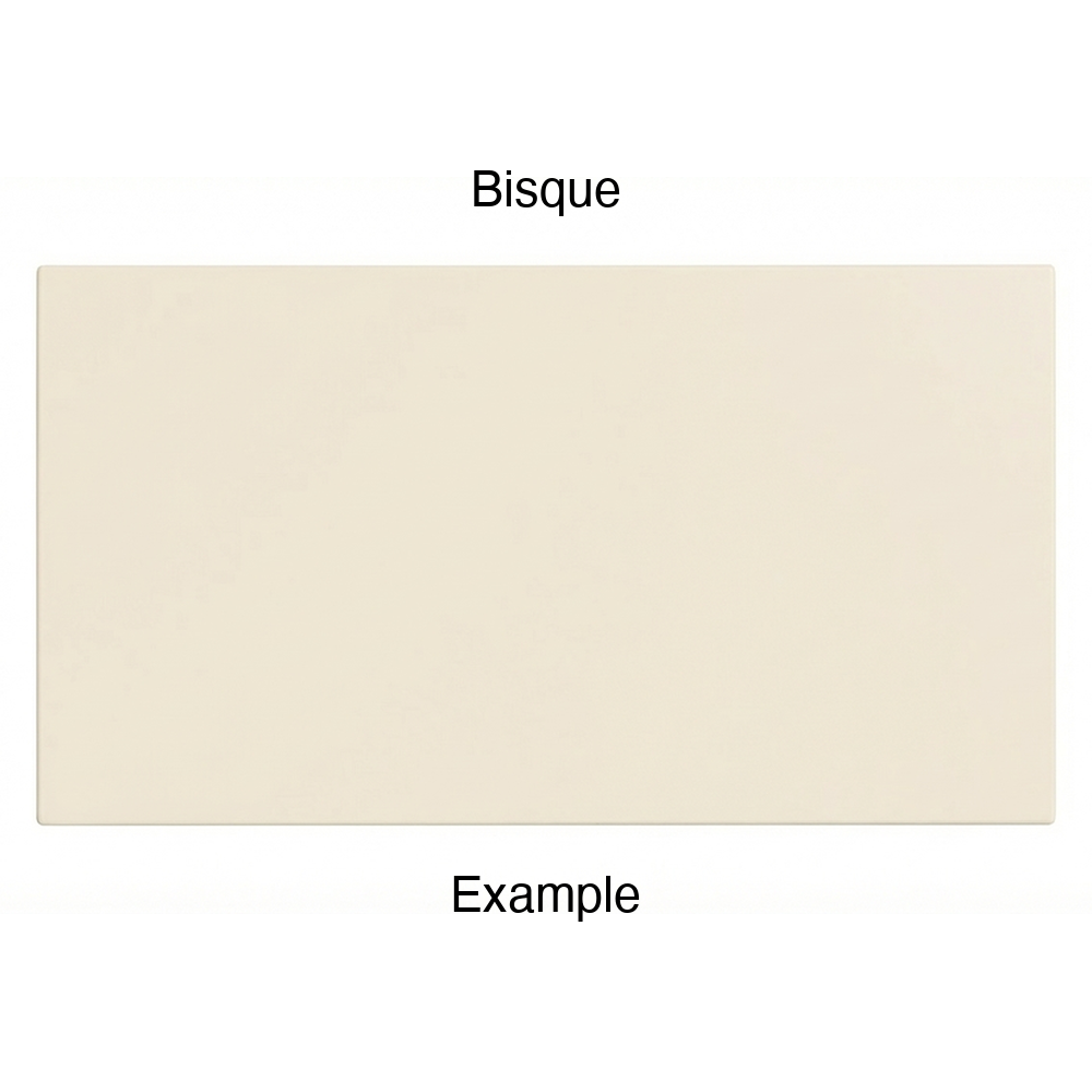 DN917 Thermofoil Drawer Front (Skinny Shaker Style), Solid, in Bisque