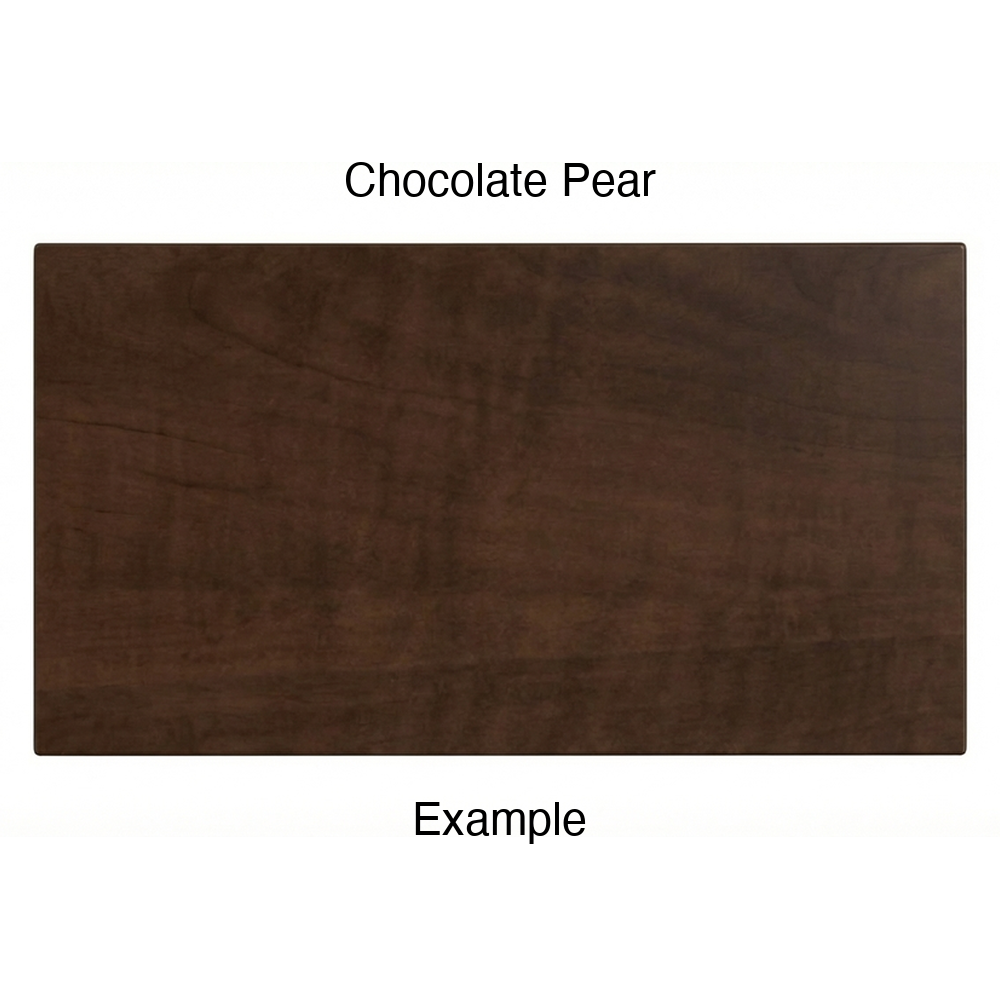 DN917 Thermofoil Drawer Front (Skinny Shaker Style), Solid, in Chocolate Pear