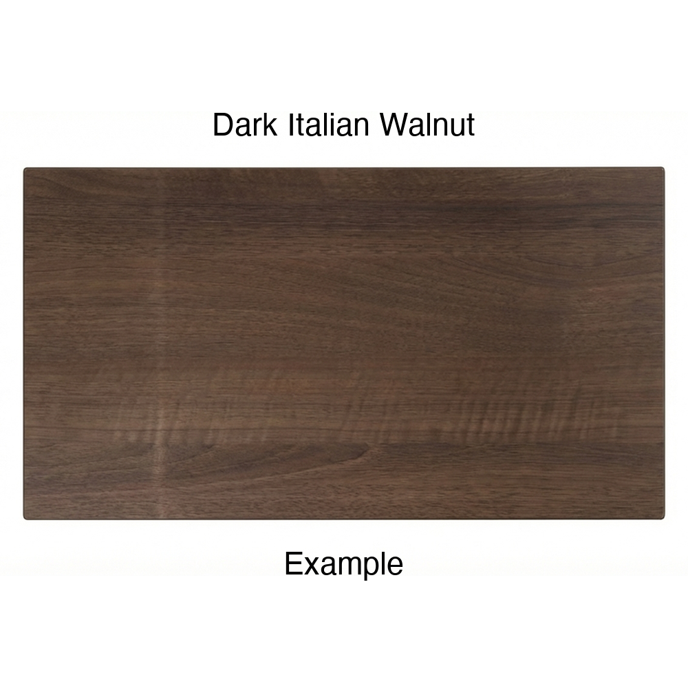 DN917 Thermofoil Drawer Front (Skinny Shaker Style), Solid, in Dark Italian Walnut