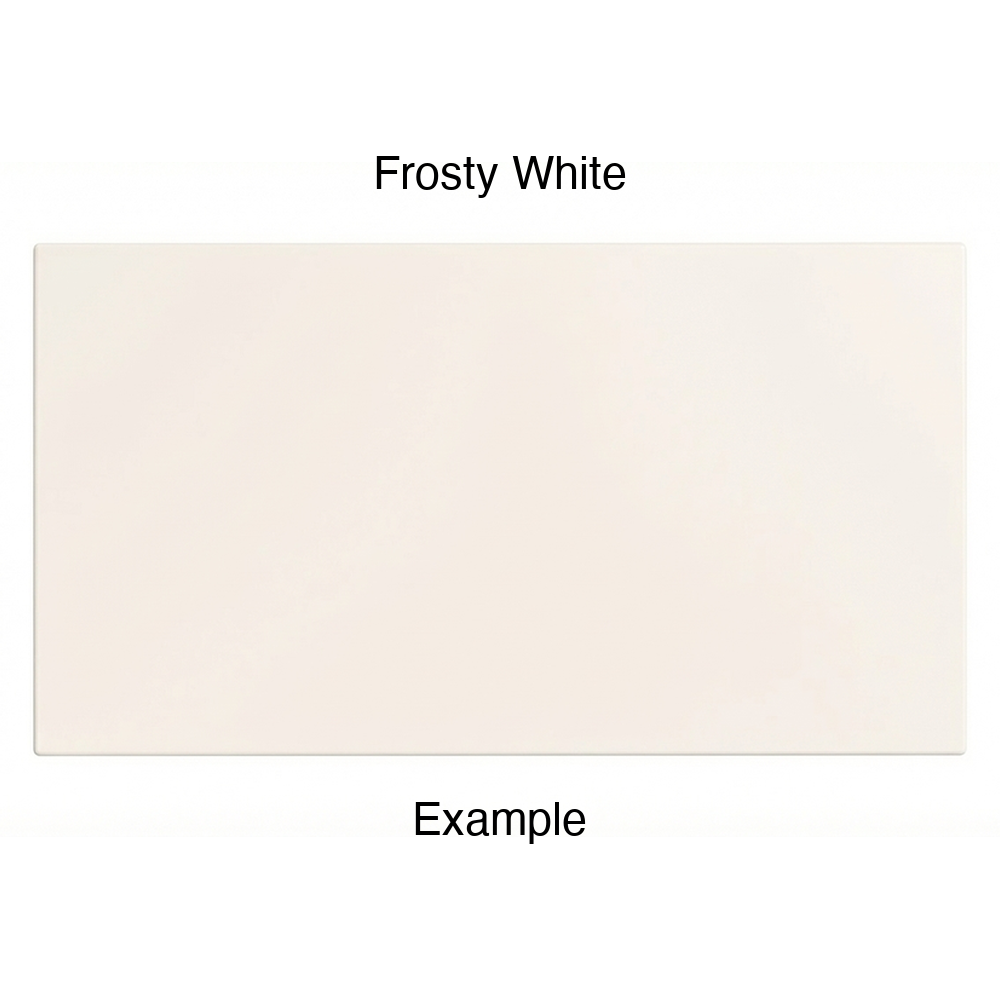 DN917 Thermofoil Drawer Front (Skinny Shaker Style), Solid, in Frosty White