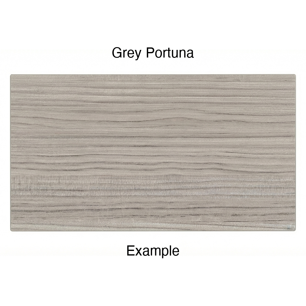 DN917 Thermofoil Drawer Front (Skinny Shaker Style), Solid, in Grey Portuna