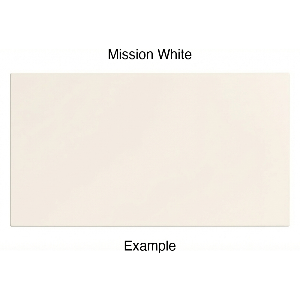 DN917 Thermofoil Drawer Front (Skinny Shaker Style), Solid, in Mission White