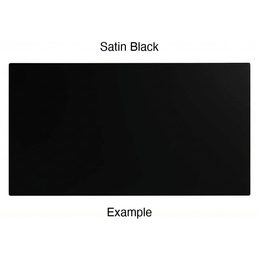 DN917 Thermofoil Drawer Front (Skinny Shaker Style), Solid, in Satin Black