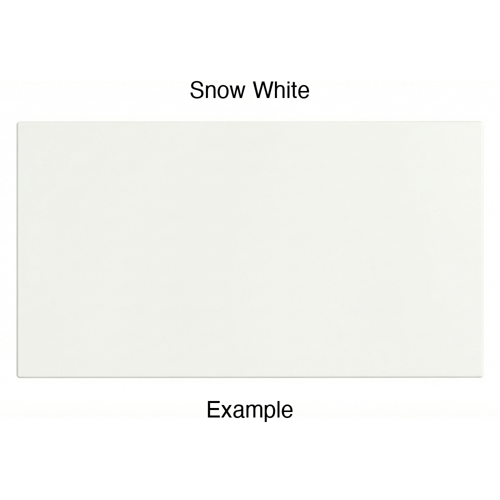 DN917 Thermofoil Drawer Front (Skinny Shaker Style), Solid, in Snow White