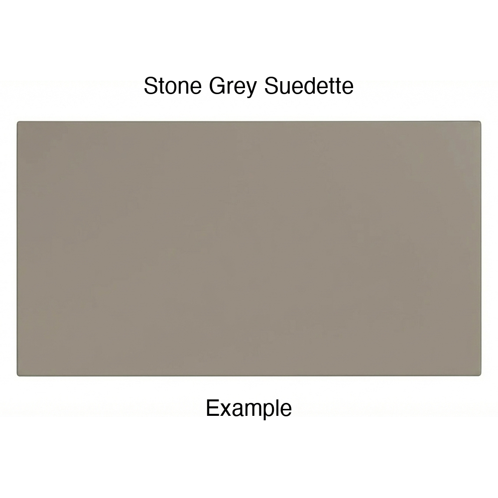DN917 Thermofoil Drawer Front (Skinny Shaker Style), Solid, in Stone Grey Suedette