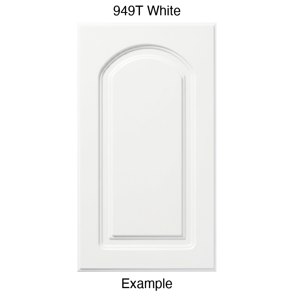 DP8 Arched Raised Panel Thermofoil Cabinet Door