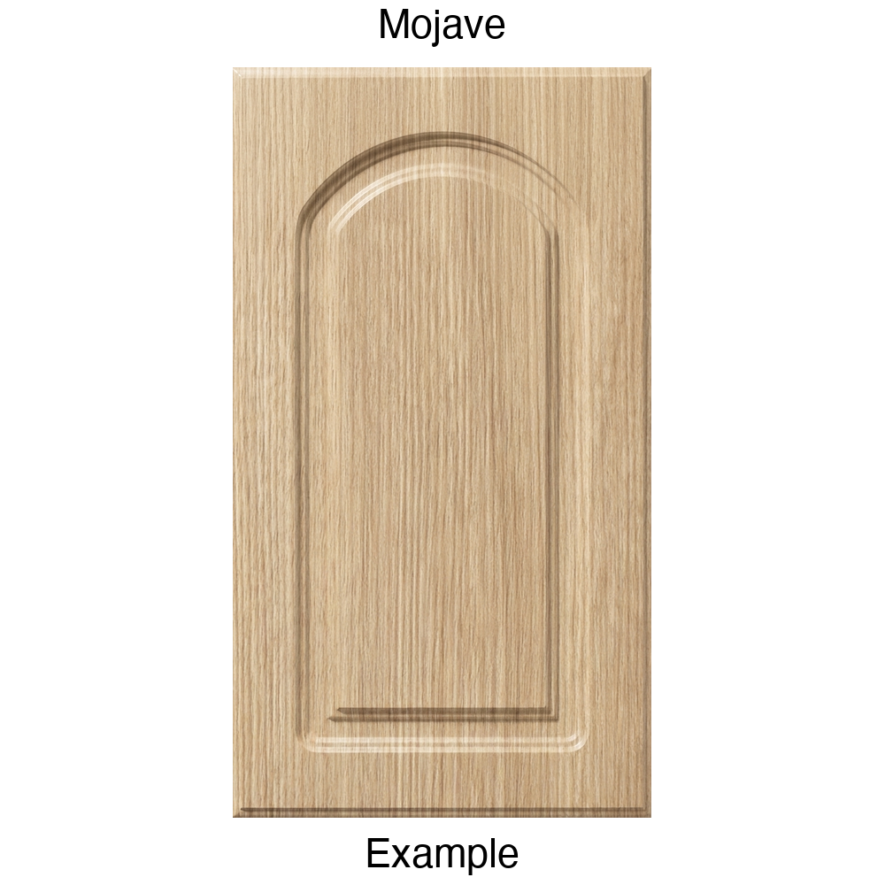 DP8 Arched Raised Panel Thermofoil Cabinet Door in Mojave