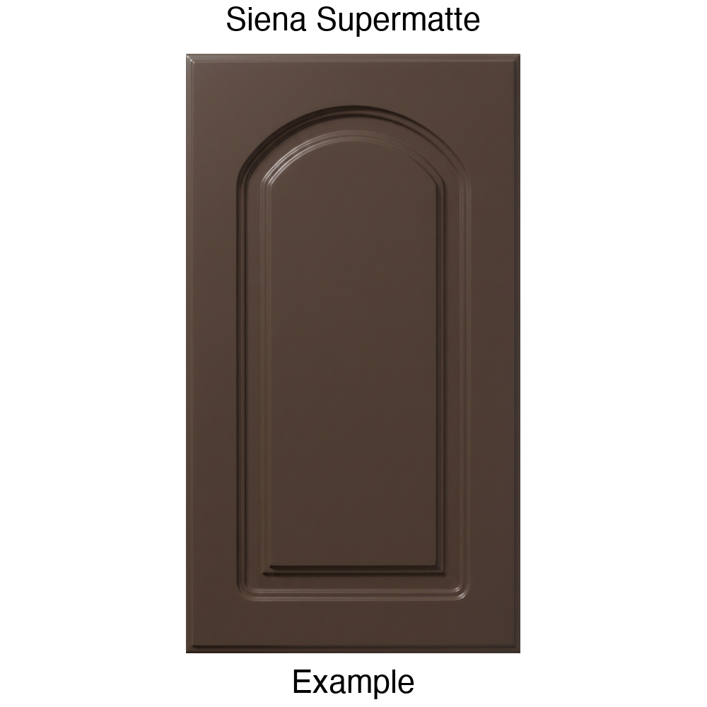 DP8 Arched Raised Panel Thermofoil Cabinet Door in Siena Supermatte
