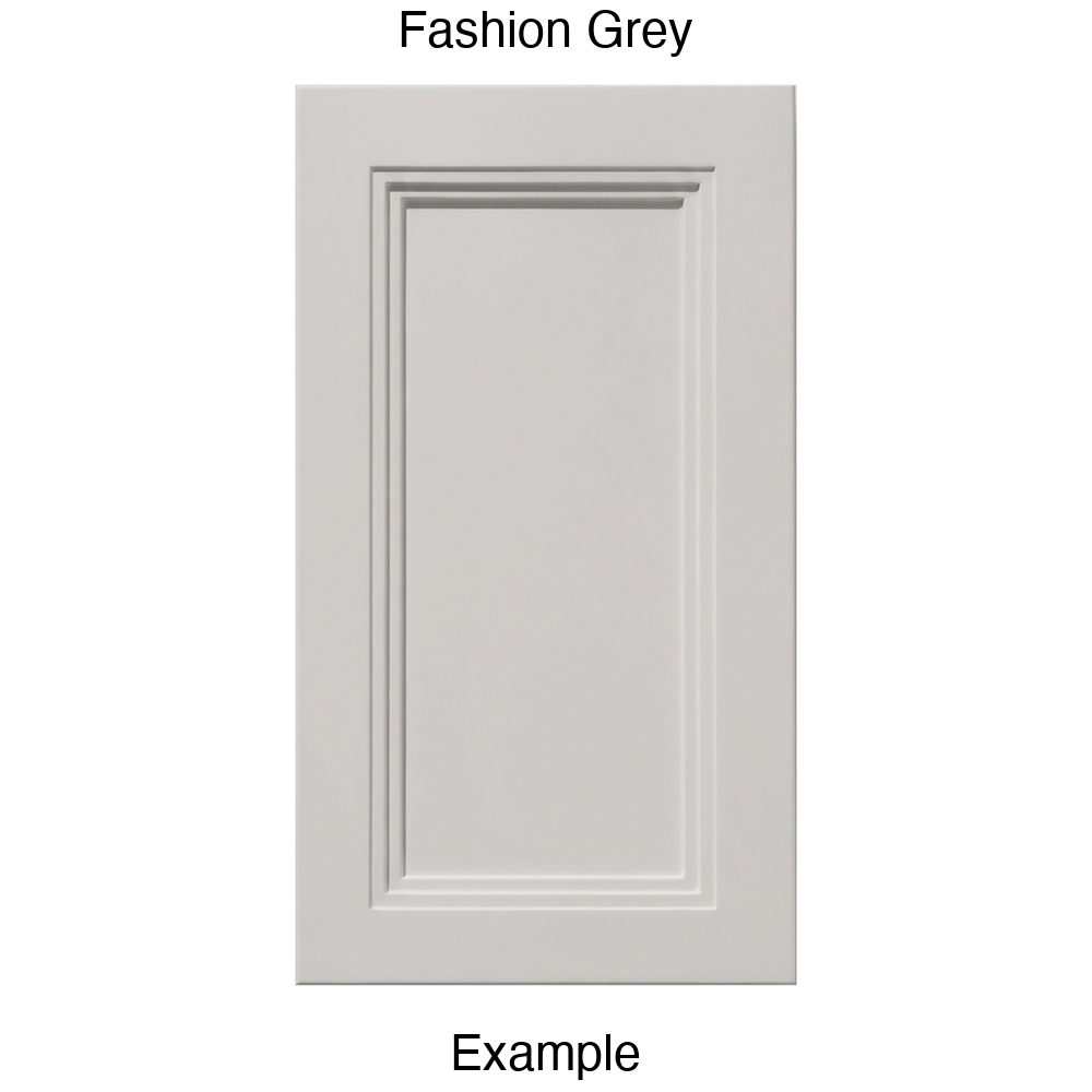DR133 Recessed Panel Thermofoil Cabinet Door (Victoria Style) in Fashion Grey