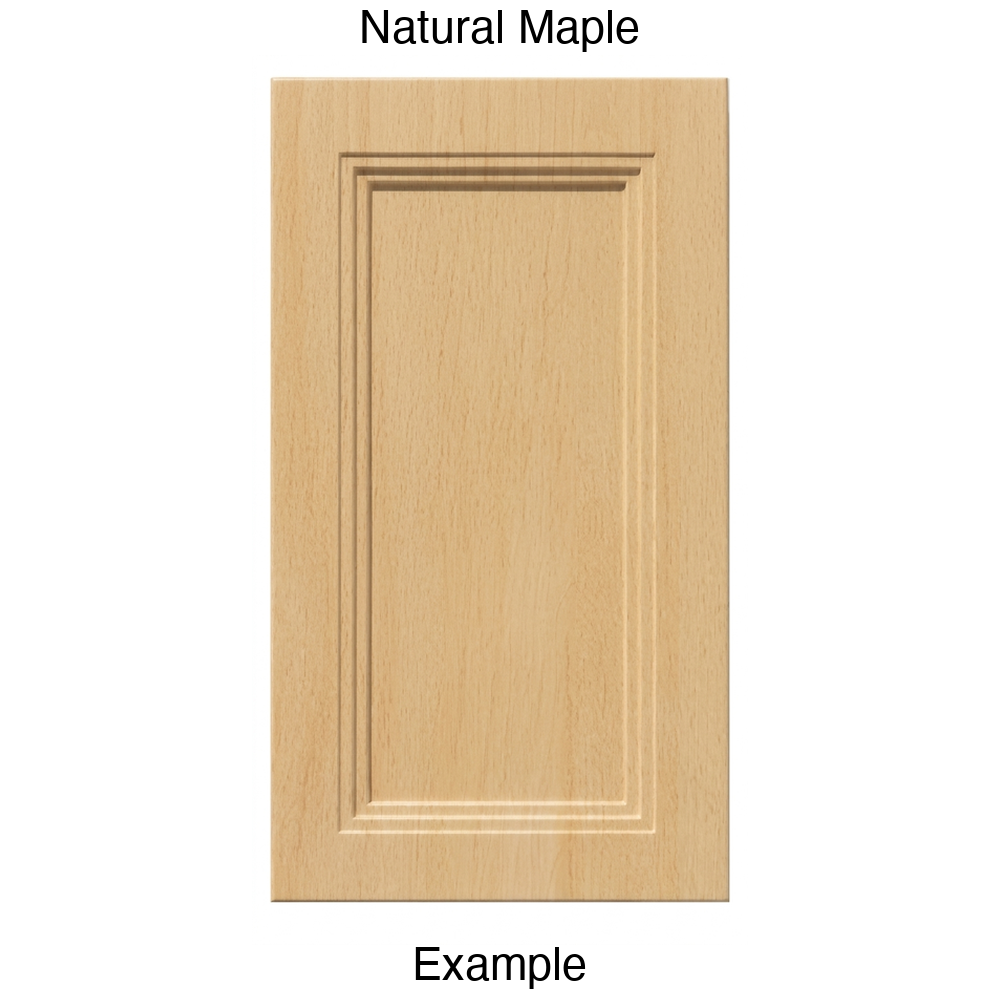 DR133 Recessed Panel Thermofoil Cabinet Door (Victoria Style) in Natural Maple