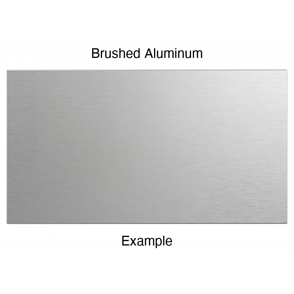 DR1 Thermofoil Drawer Front (Artesia Style), Solid, in Brushed Aluminum
