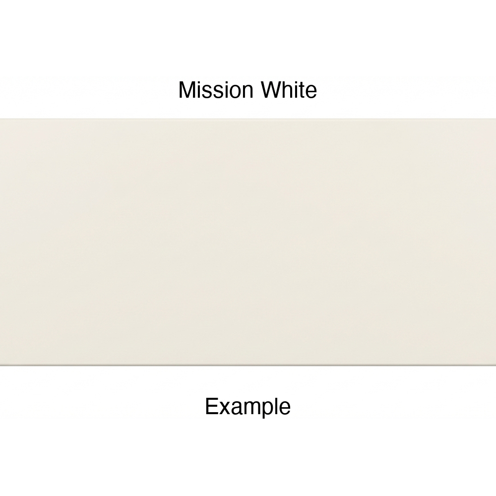 DR1 Thermofoil Drawer Front (Artesia Style), Solid, in Mission White