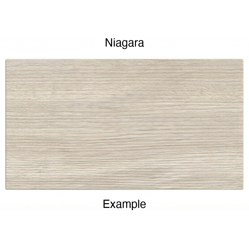 DR1 Thermofoil Drawer Front (Artesia Style), Solid, in Niagara