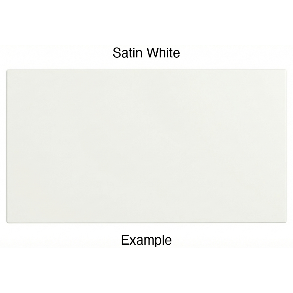DR1 Thermofoil Drawer Front (Artesia Style), Solid, in Satin White