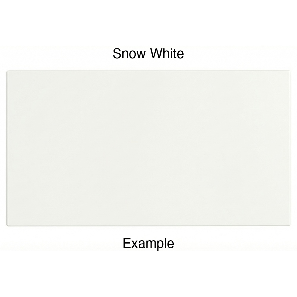 DR1 Thermofoil Drawer Front (Artesia Style), Solid, in Snow White