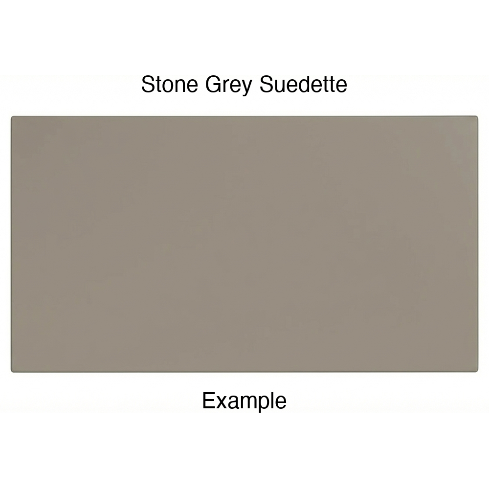 DR1 Thermofoil Drawer Front (Artesia Style), Solid, in Stone Grey Suedette