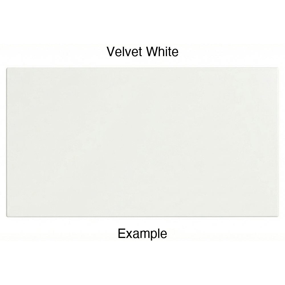 DR1 Thermofoil Drawer Front (Artesia Style), Solid, in Velvet White
