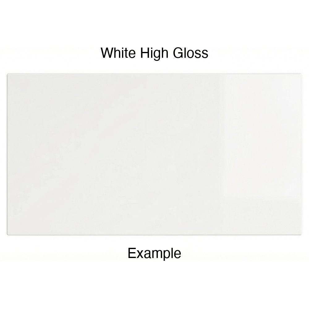 DR1 Thermofoil Drawer Front (Artesia Style), Solid, in White High Gloss