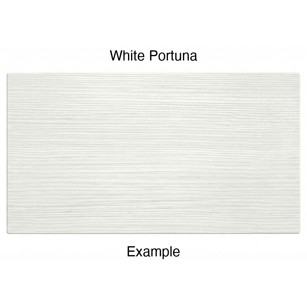 DR1 Thermofoil Drawer Front (Artesia Style), Solid, in White Portuna