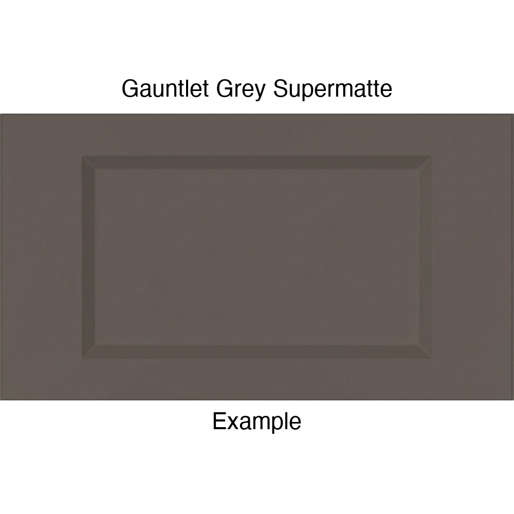 DR1 Thermofoil Drawer Front (Artesia Style), Routed, in Gauntlet Grey Supermatte