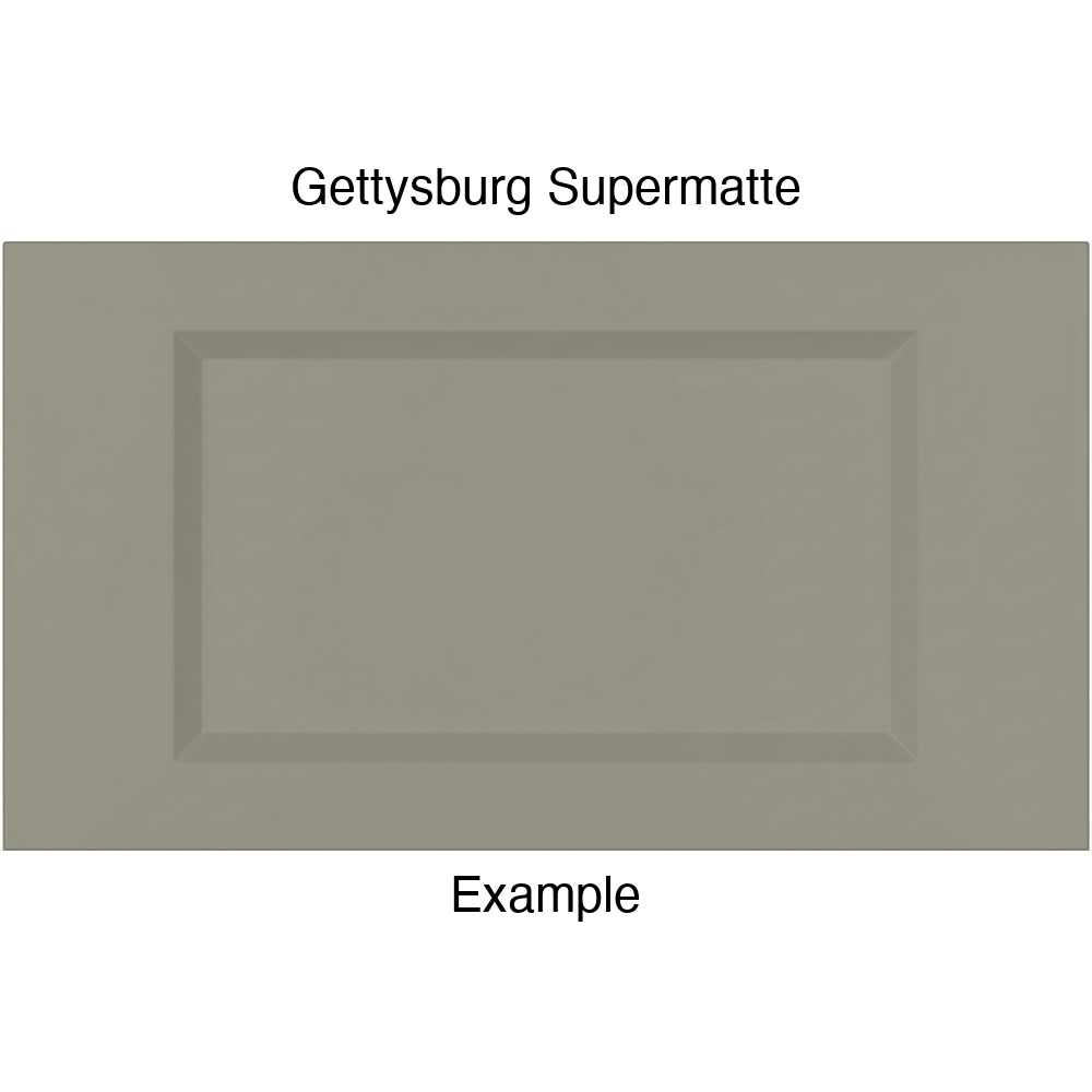 DR1 Thermofoil Drawer Front (Artesia Style), Routed, in Gettysburg Supermatte