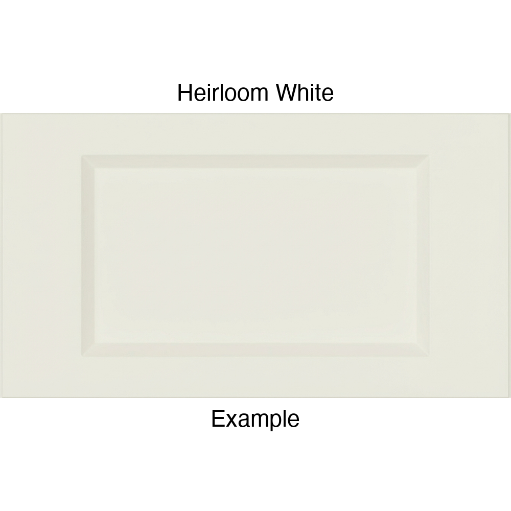 DR1 Thermofoil Drawer Front (Artesia Style), Routed, in Heirloom White