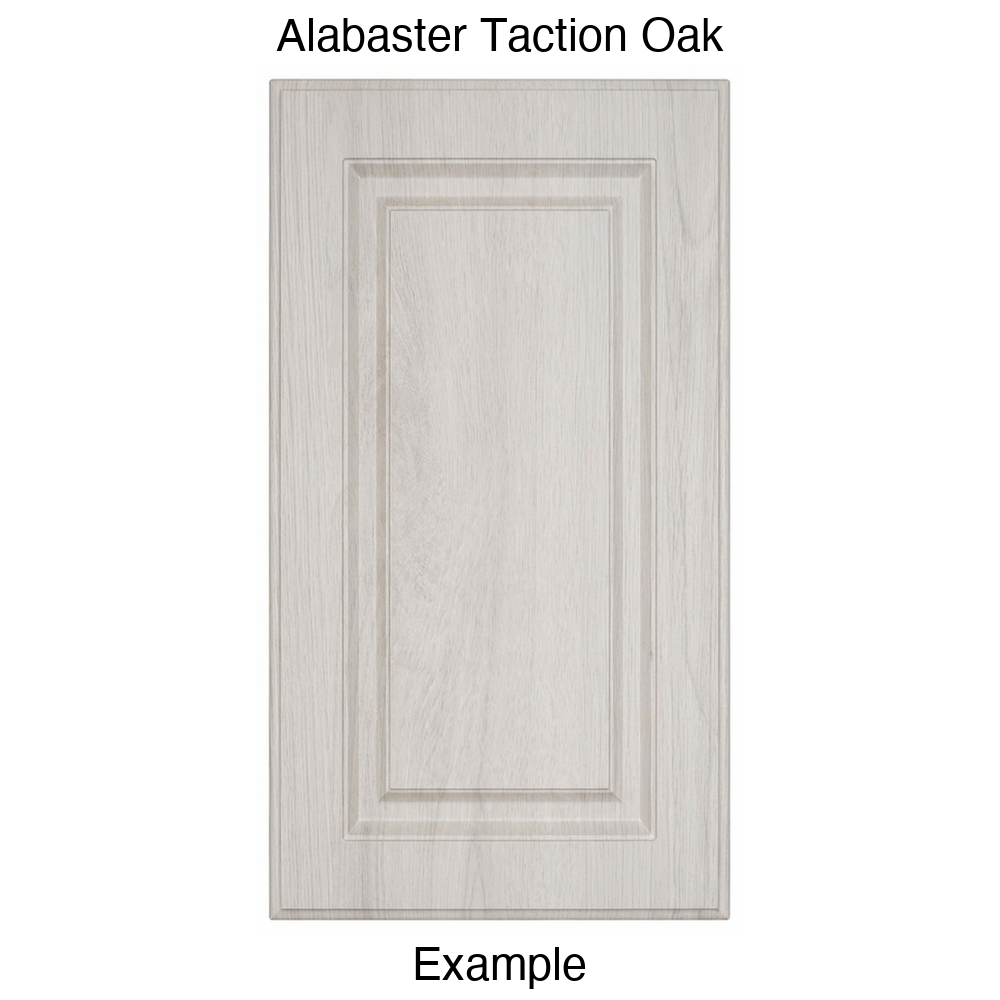 DR31 Raised Panel Thermofoil Cabinet Door in Alabaster Taction Oak