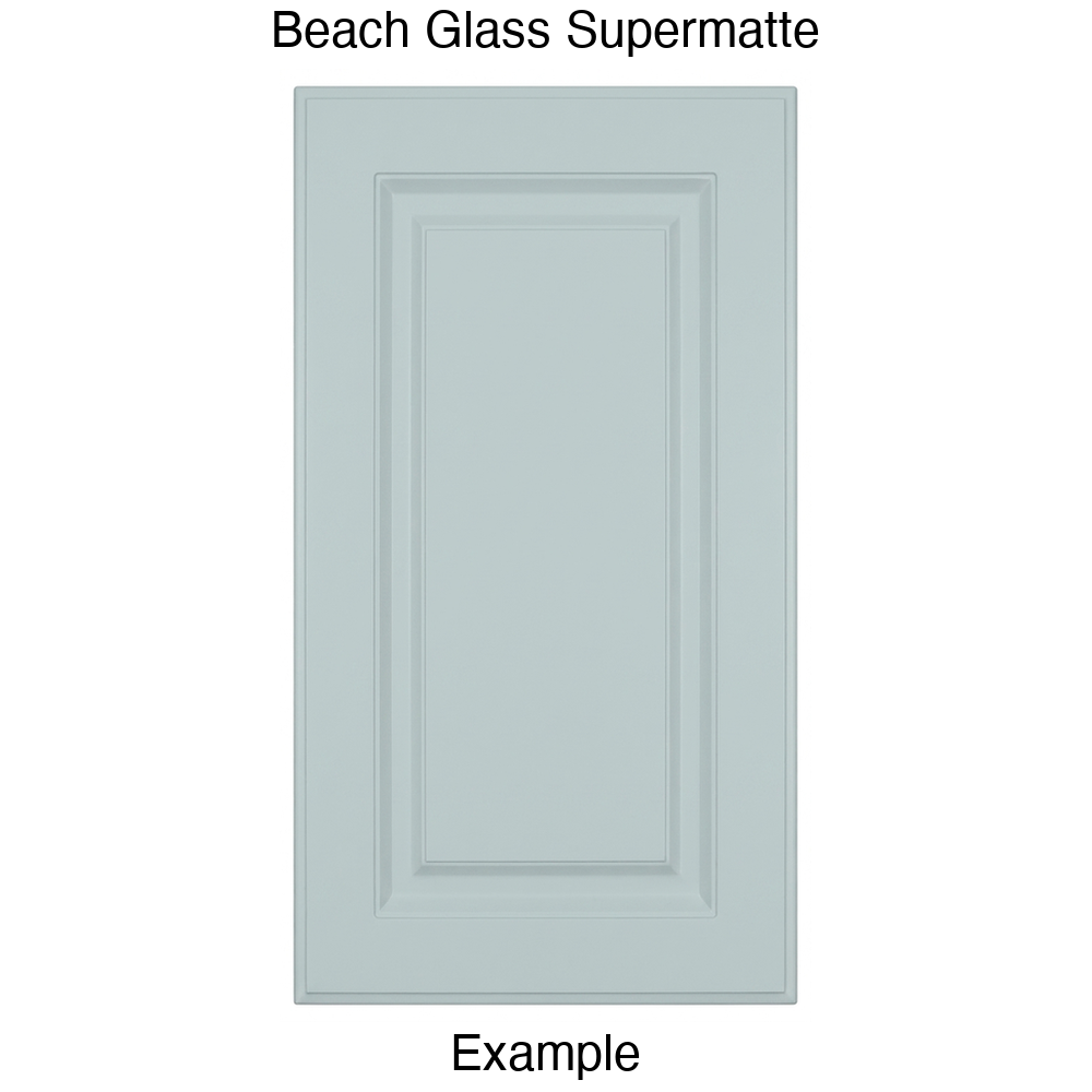 DR31 Raised Panel Thermofoil Cabinet Door in Beach Glass Supermatte