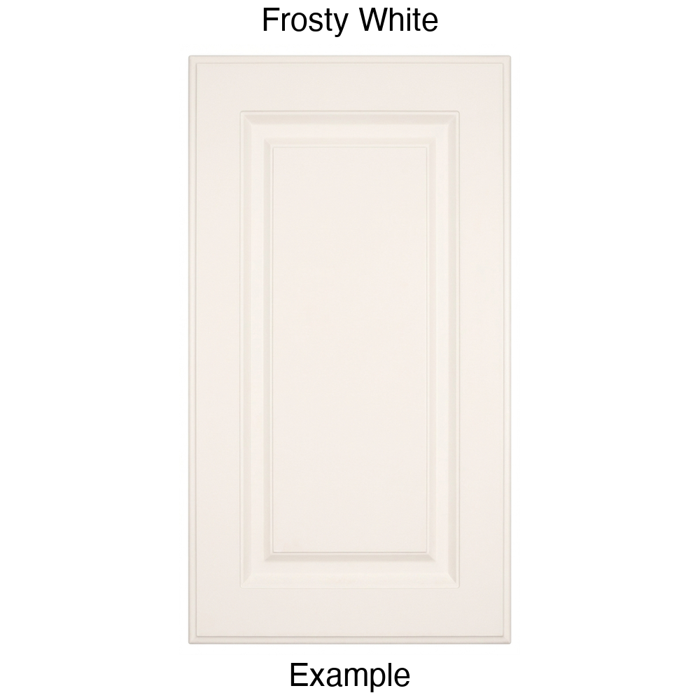 DR31 Raised Panel Thermofoil Cabinet Door in Frosty White