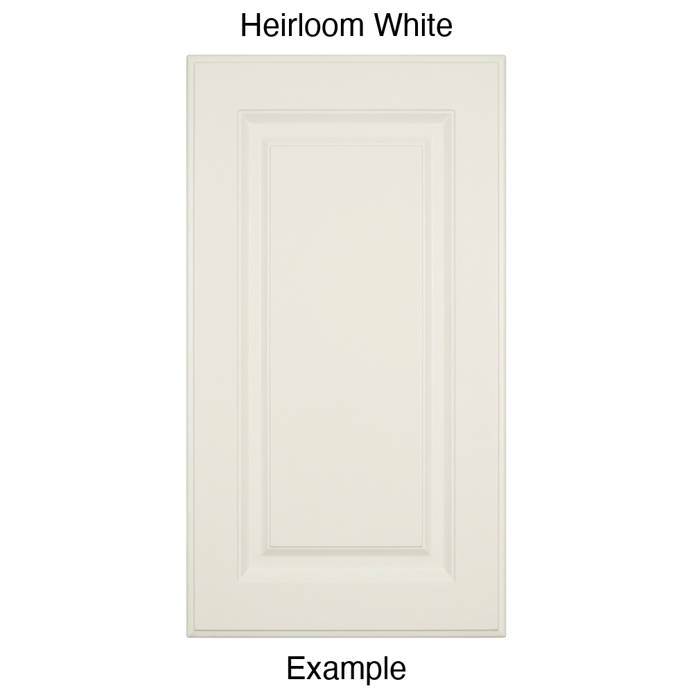 DR31 Raised Panel Thermofoil Cabinet Door in Heirloom White