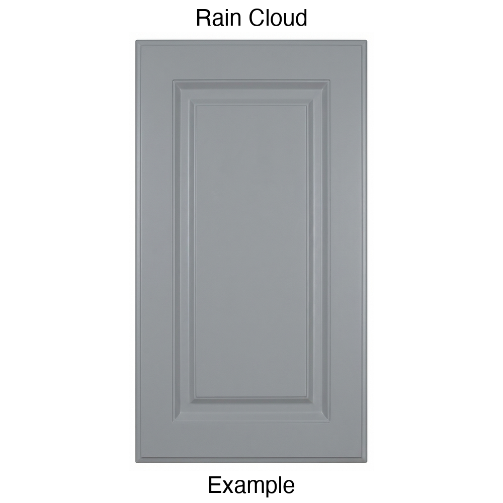 DR31 Raised Panel Thermofoil Cabinet Door in Rain Cloud