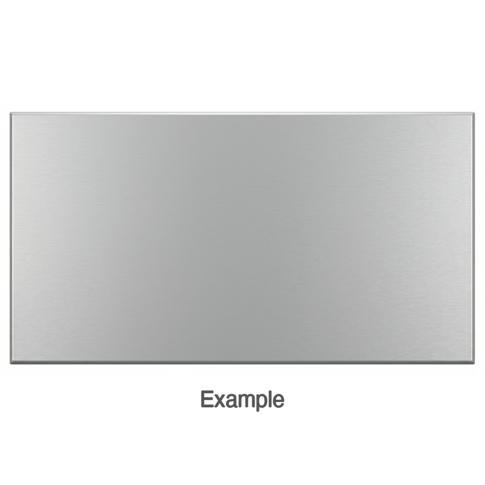 Thermofoil Plank Drawer Front (DBQ) in Brushed Aluminum