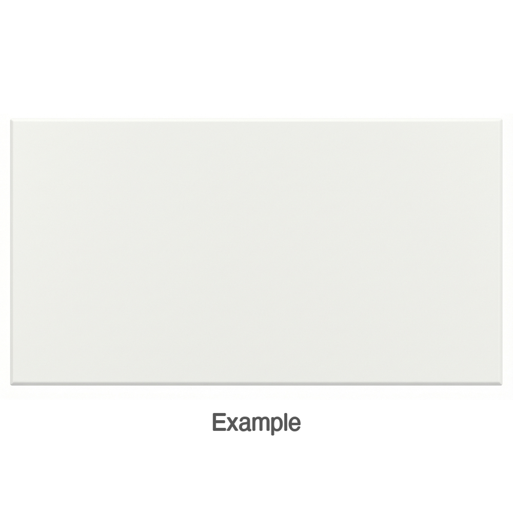 Thermofoil Plank Drawer Front (DBQ) in Feather White Suedette