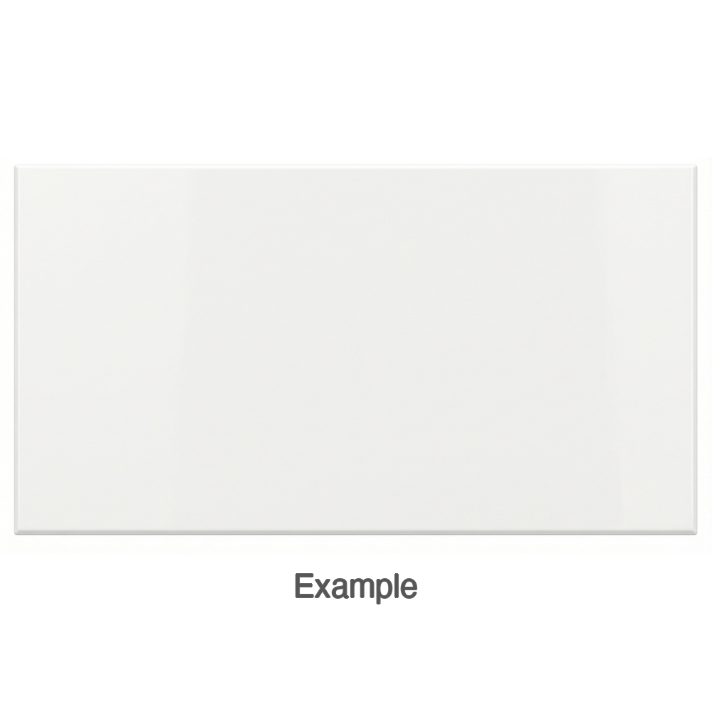 Thermofoil Plank Drawer Front (DBQ) in White High Gloss