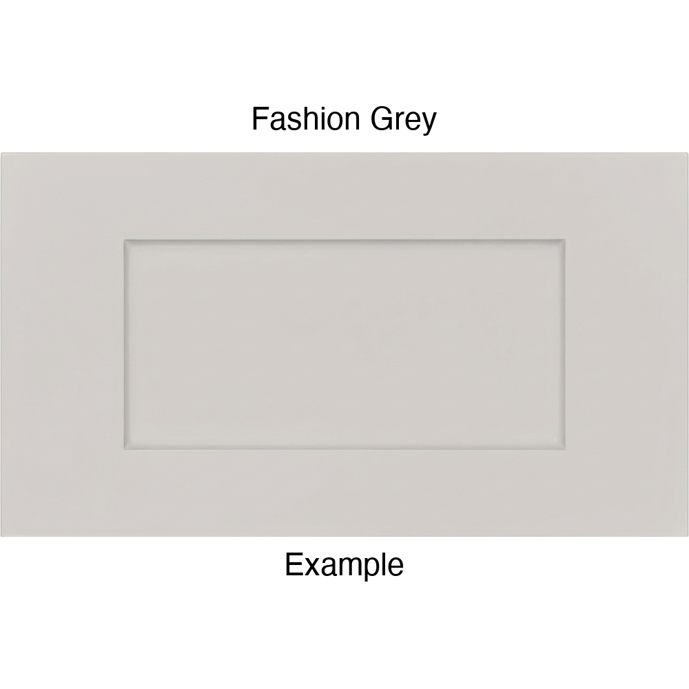 DRS131 Thermofoil Drawer Front (Shaker Style), Routed, in Fashion Grey