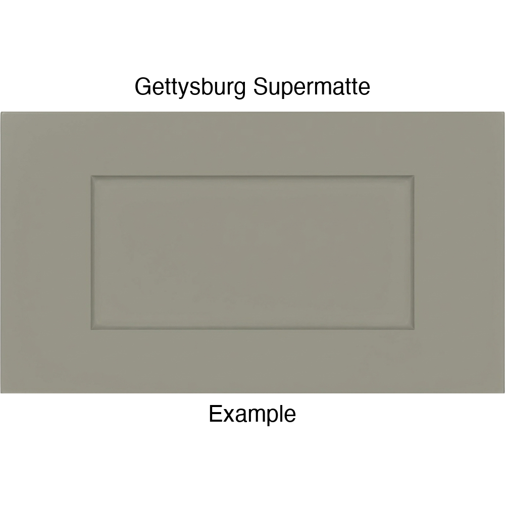 DRS131 Thermofoil Drawer Front (Shaker Style), Routed, in Gettysburg Supermatte