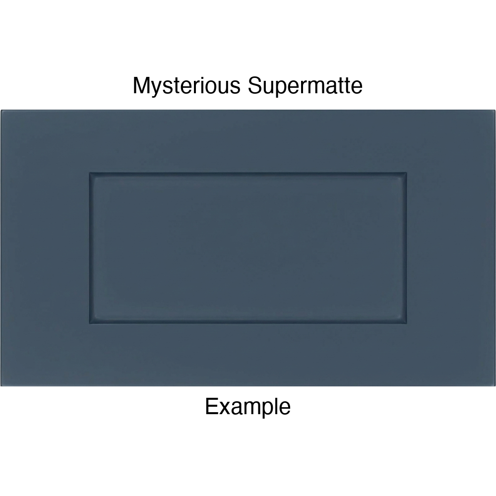 DRS131 Thermofoil Drawer Front (Shaker Style), Routed, in Mysterious Supermatte