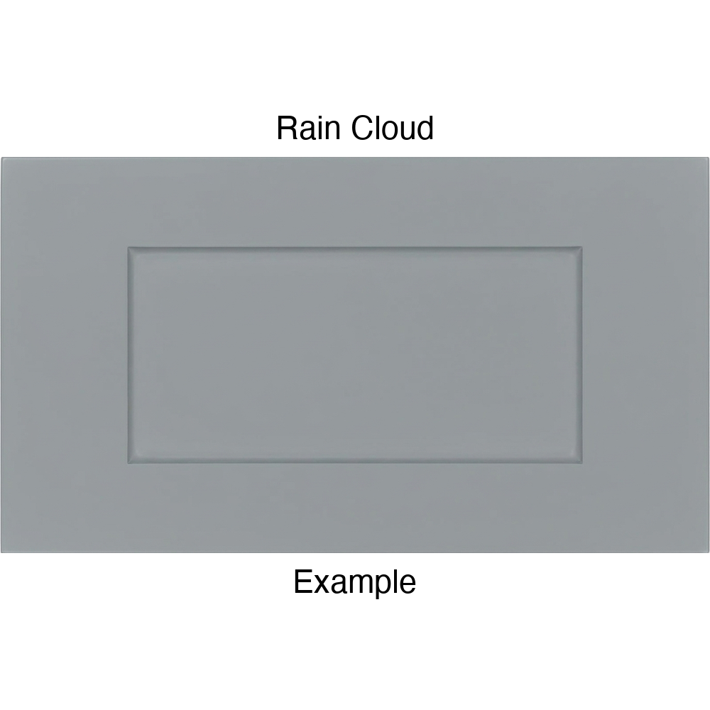 DRS131 Thermofoil Drawer Front (Shaker Style), Routed, in Rain Cloud