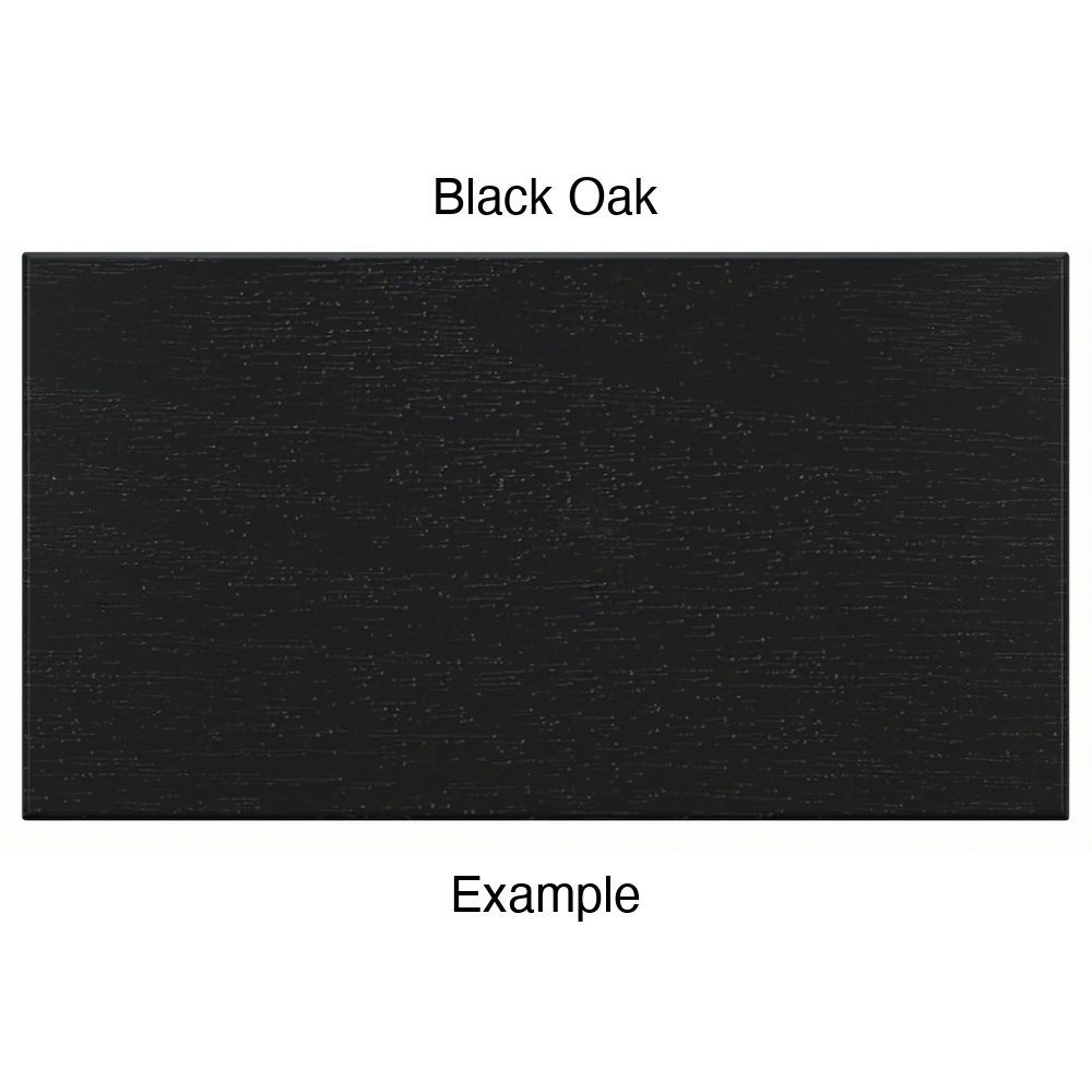 DSS218 Thermofoil Drawer Front (Shallow Shaker Style), Solid, in Black Oak