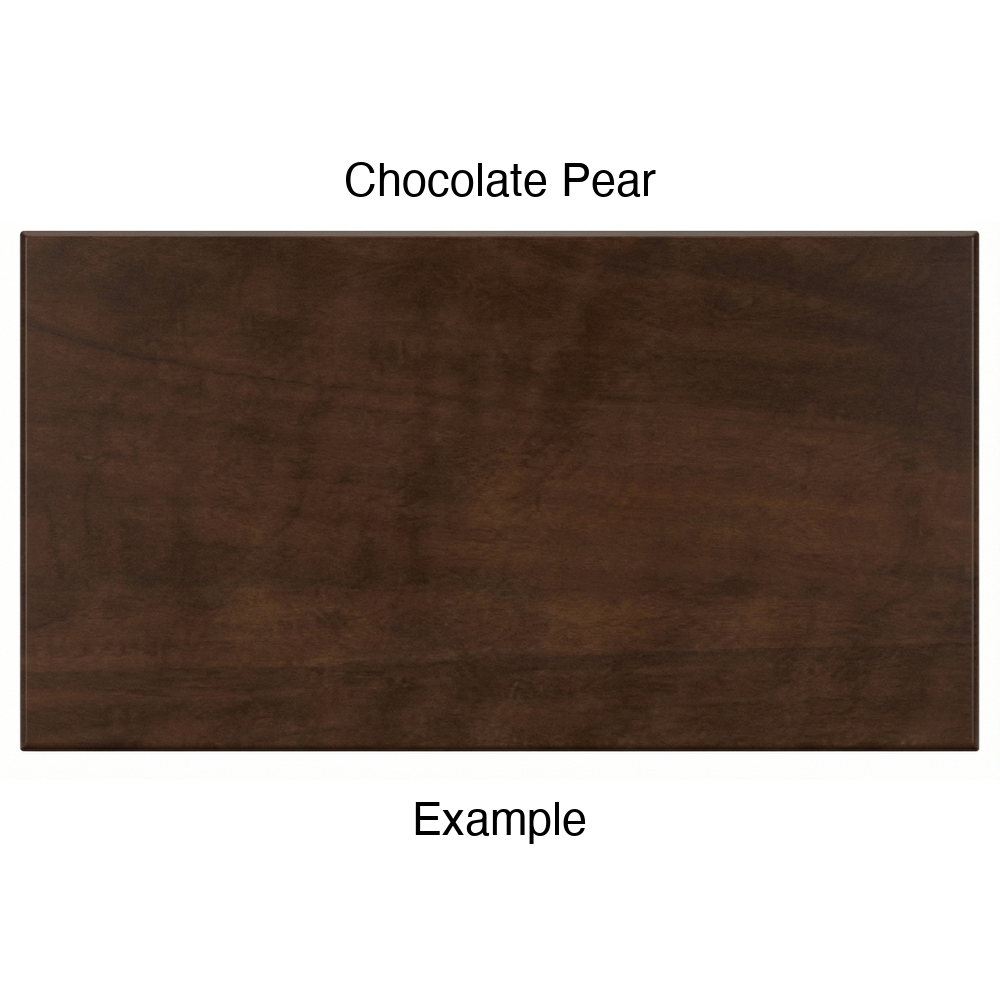 DRS131 Thermofoil Drawer Front (Shaker Style), Solid, in Chocolate Pear