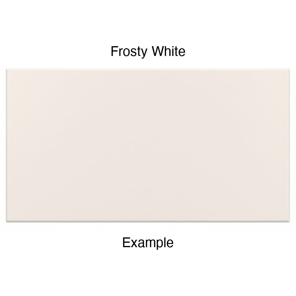 DRS131 Thermofoil Drawer Front (Shaker Style), Solid, in Frosty White