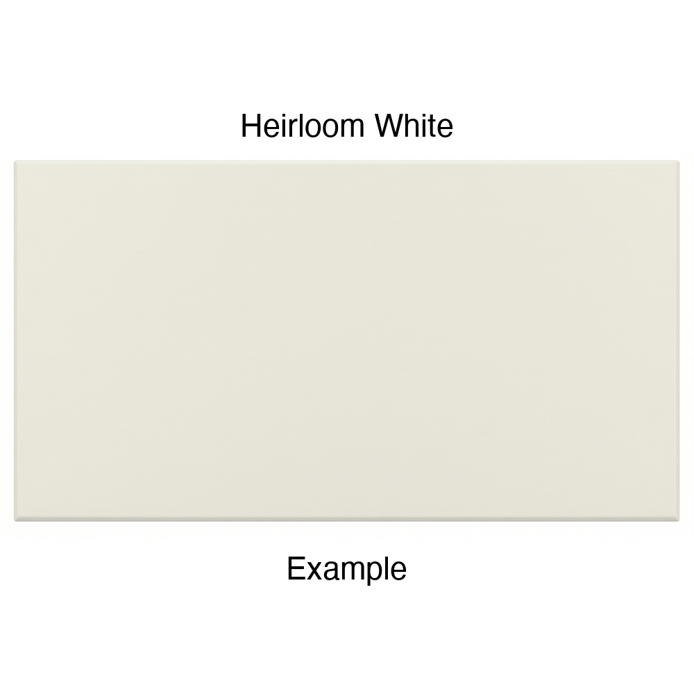 DSS218 Thermofoil Drawer Front (Shallow Shaker Style), Solid, in Heirloom White