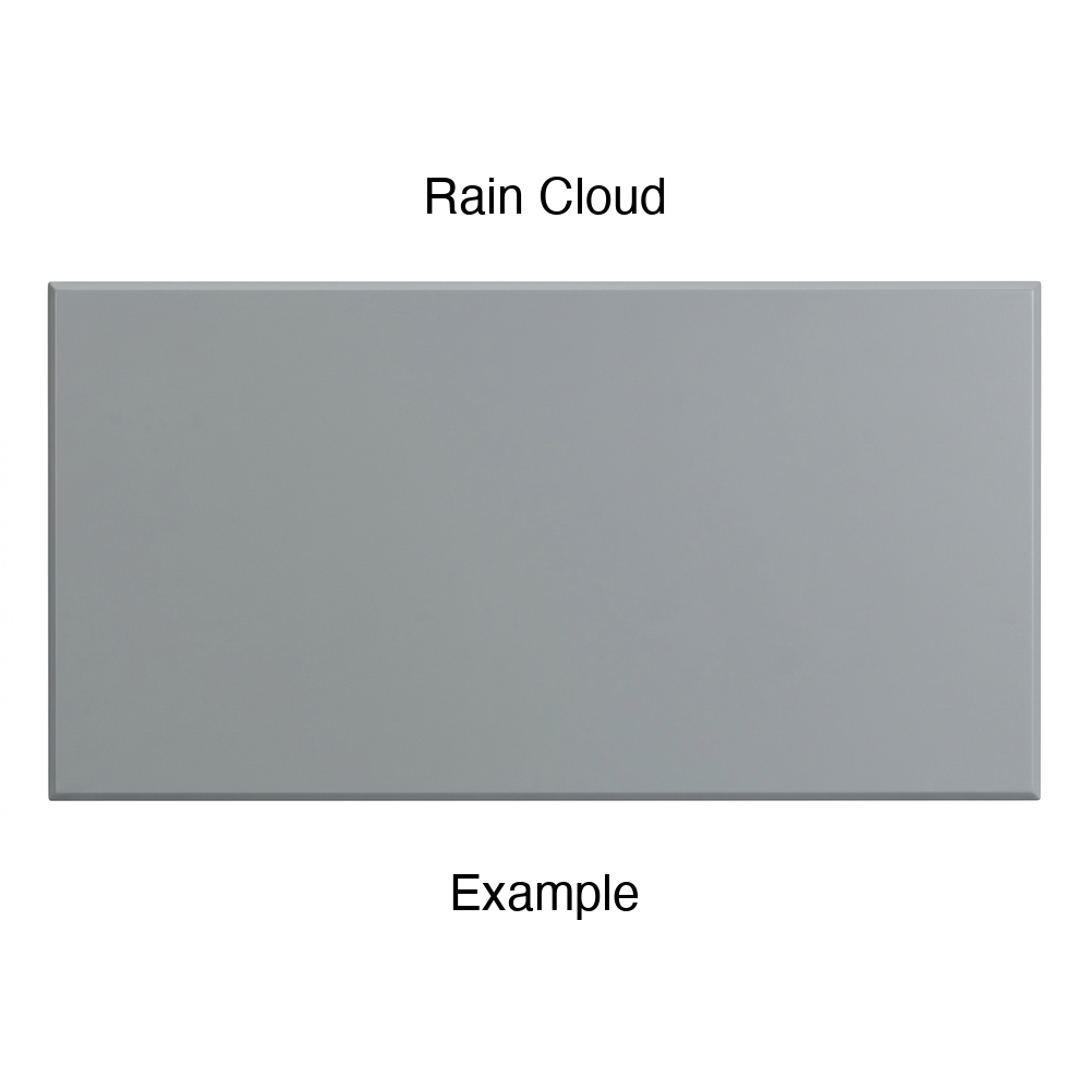 DSS218 Thermofoil Drawer Front (Shallow Shaker Style), Solid, in Rain Cloud