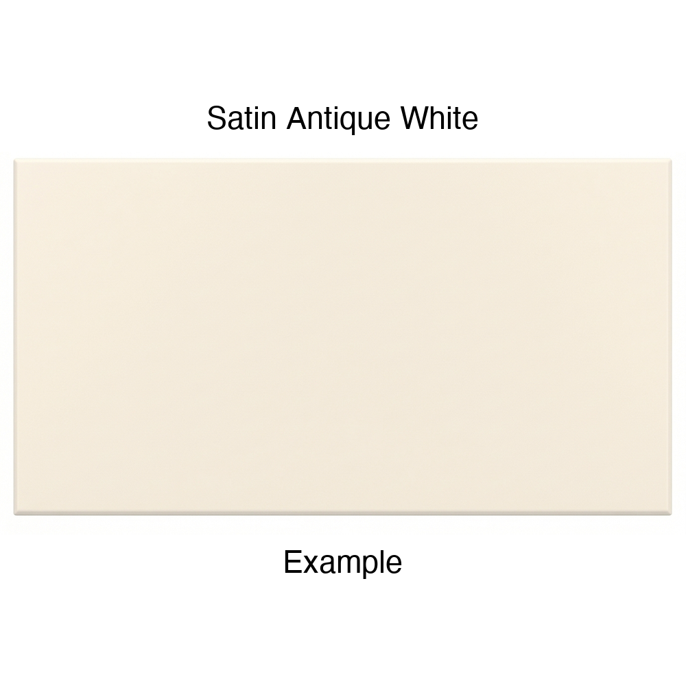 DRS131 Thermofoil Drawer Front (Shaker Style), Solid, in Satin Antique White