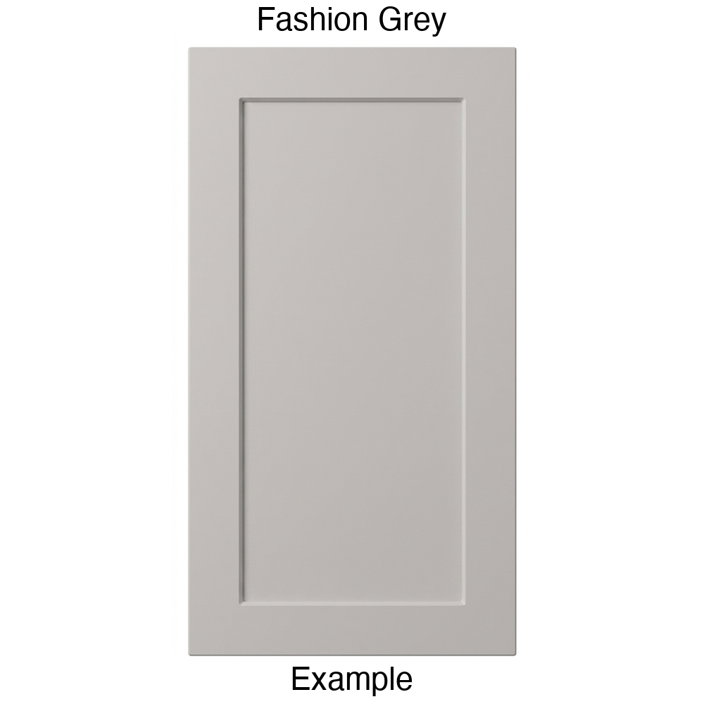 DT223 Recessed Panel Thermofoil Cabinet Door (Shallow Artesia Style) in Fashion Grey