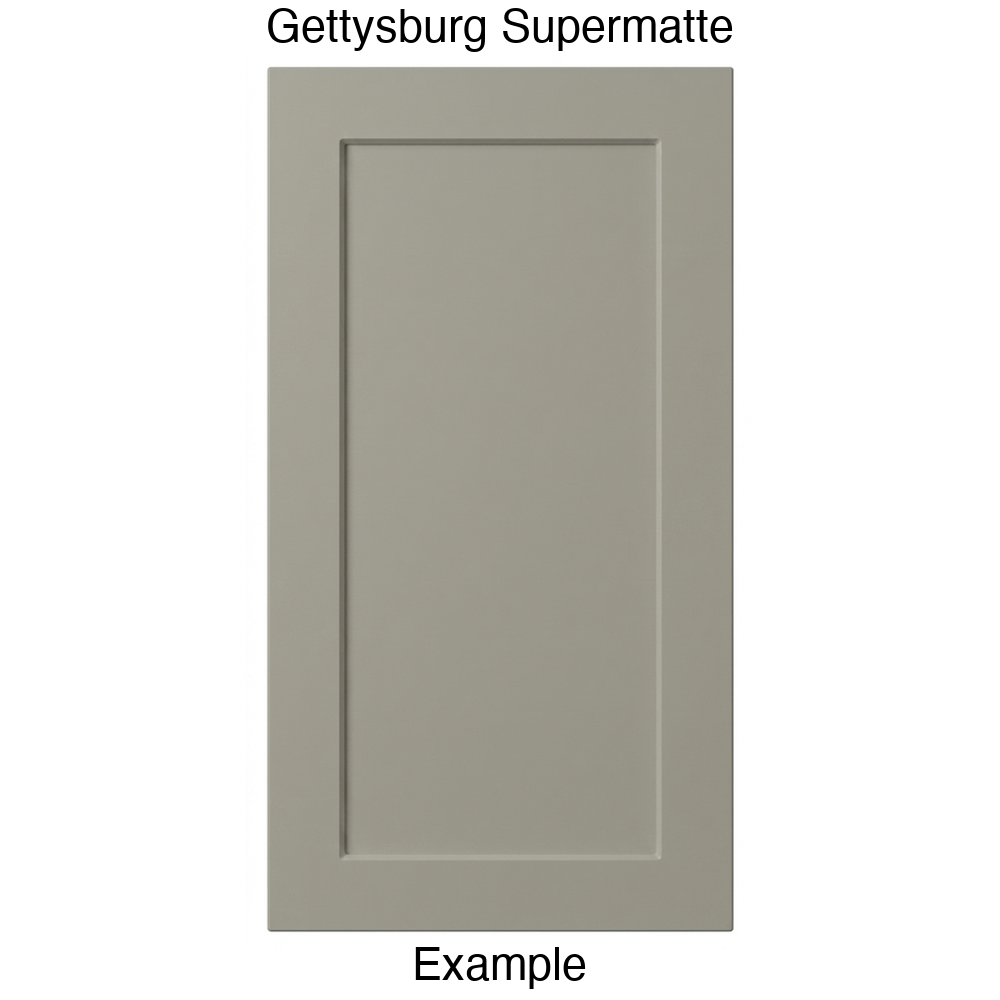 DT223 Recessed Panel Thermofoil Cabinet Door (Shallow Artesia Style) in Gettysburg Supermatte