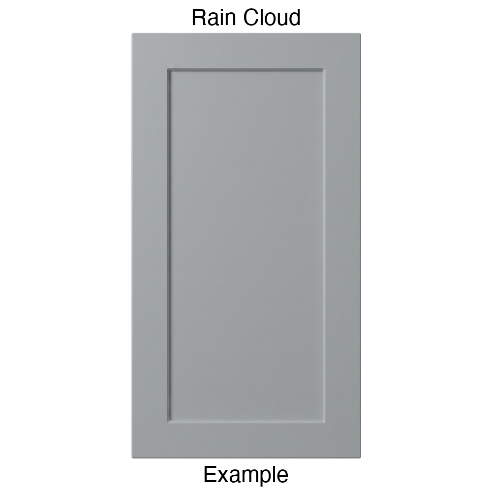 DT223 Recessed Panel Thermofoil Cabinet Door (Shallow Artesia Style) in Rain Cloud