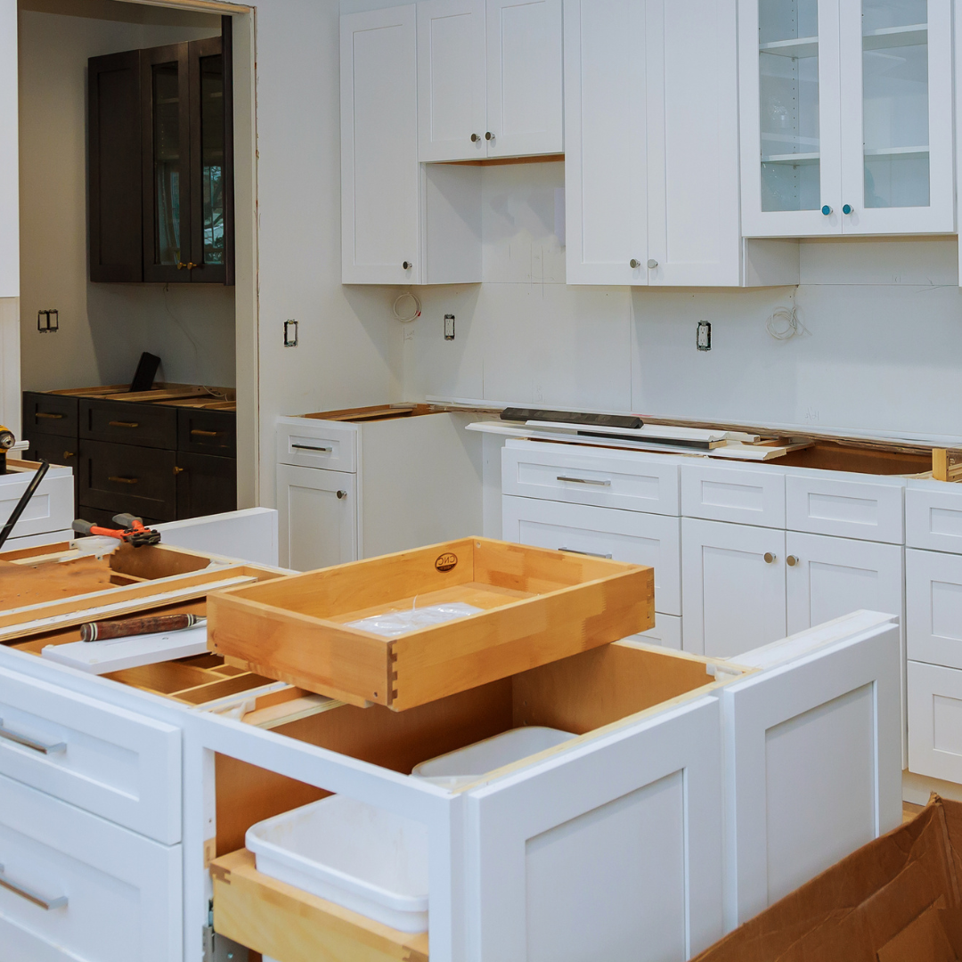 Drawer box in construction